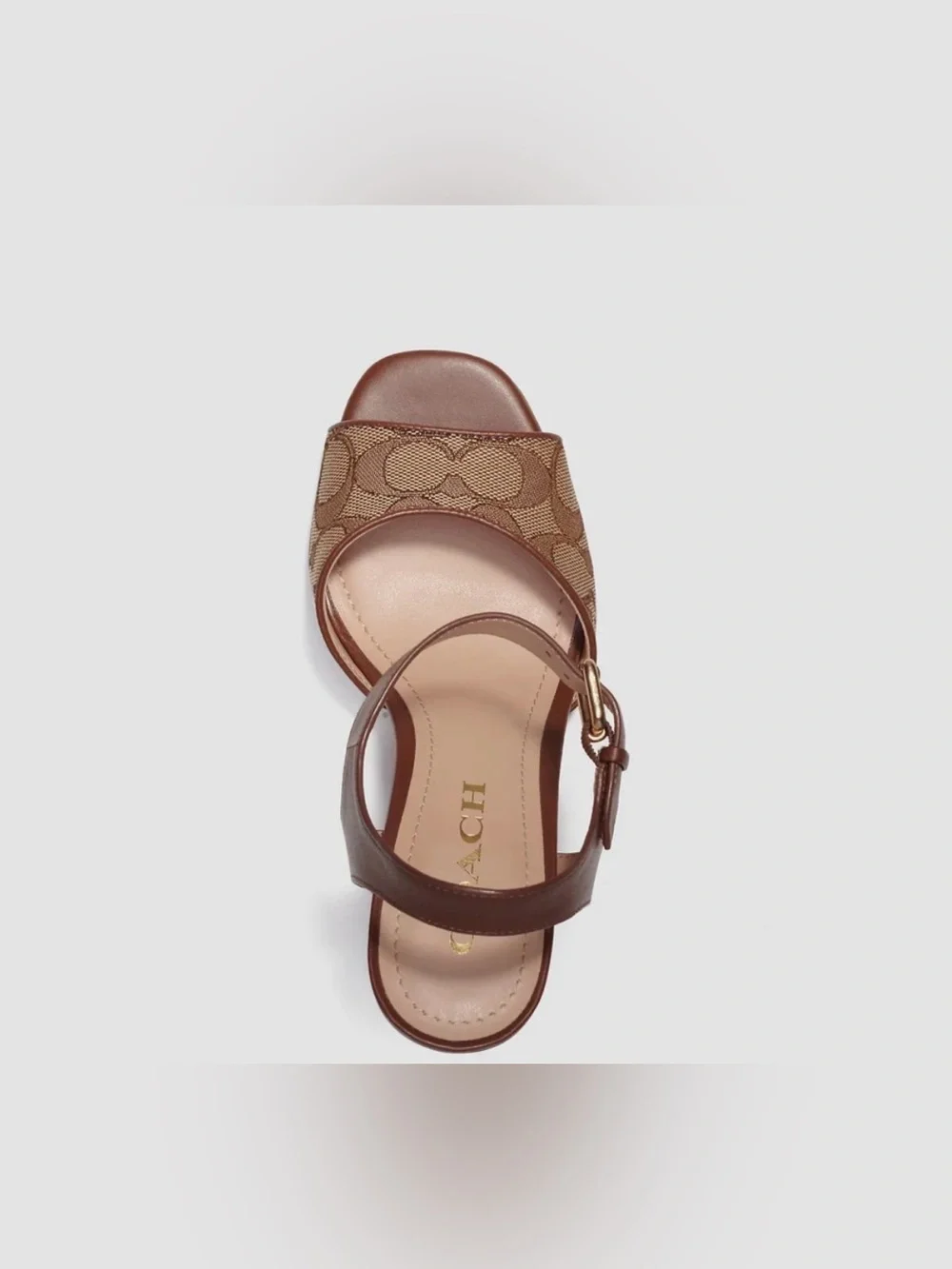 Coach Marla Sandal in Signature Jacquard NWT
